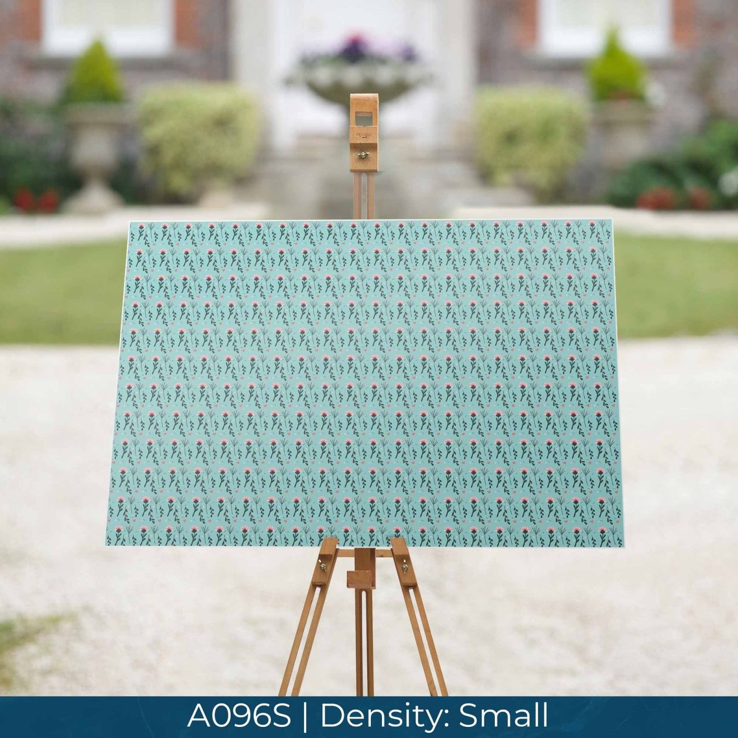 A096 Teal Pink Blossoms - Palmetto Sky Studio