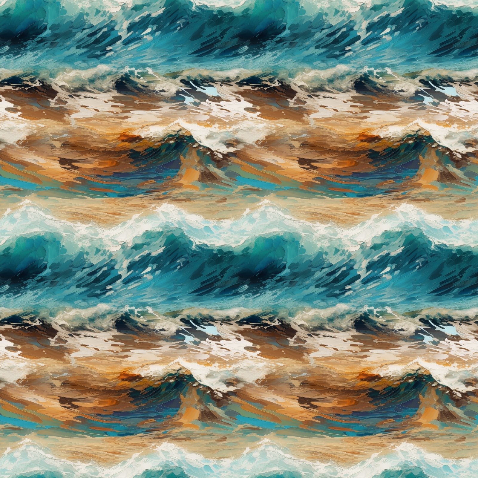 A101 Abstract Painted Waves - Palmetto Sky Studio