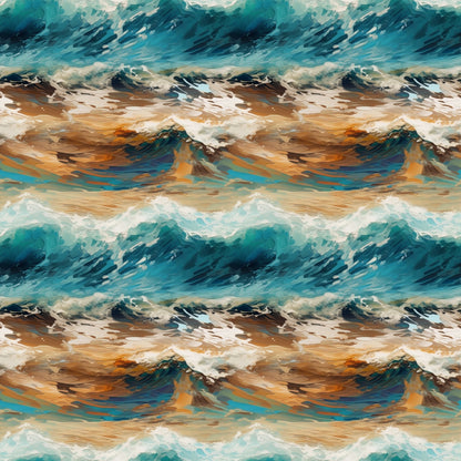 A101 Abstract Painted Waves - Palmetto Sky Studio