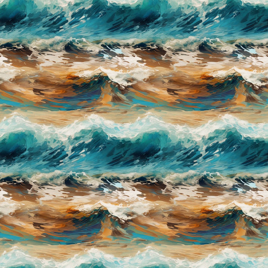 A101 Abstract Painted Waves - Palmetto Sky Studio