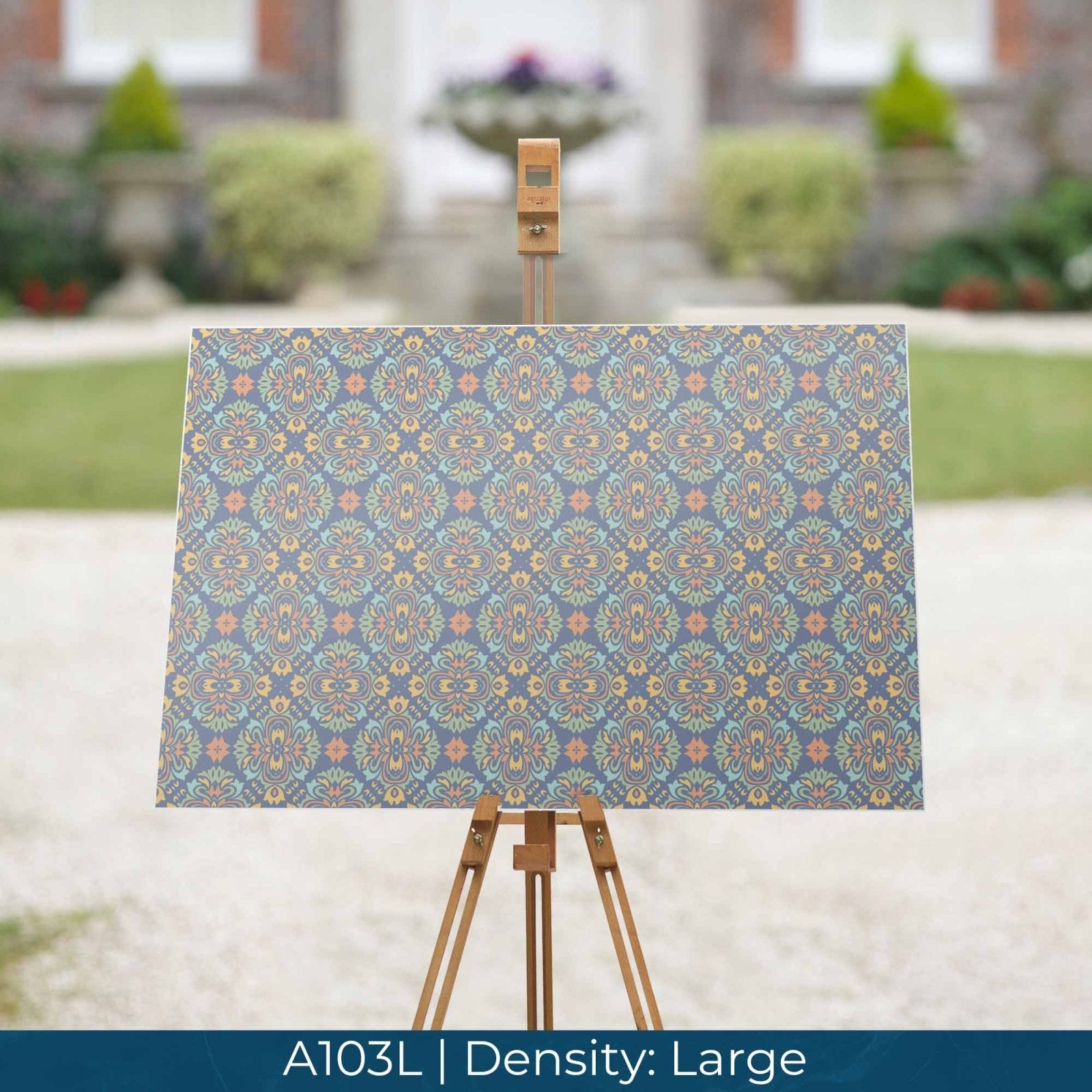 A103 Blue Ornate Tiles - Palmetto Sky Studio