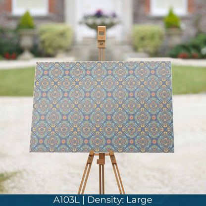 A103 Blue Ornate Tiles - Palmetto Sky Studio