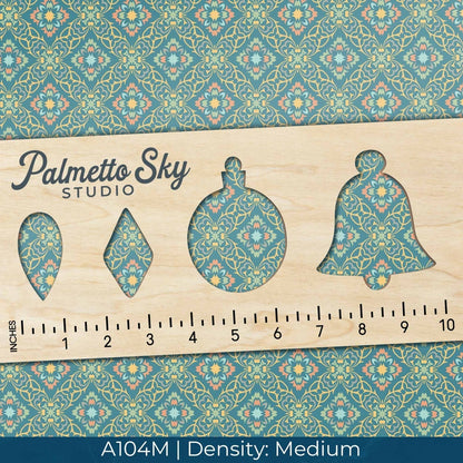 A104 Teal Ornate Tiles - Palmetto Sky Studio