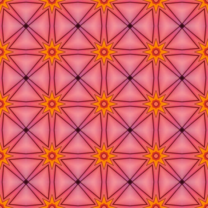 A105 Pink Geometric Psychedelic - Palmetto Sky Studio