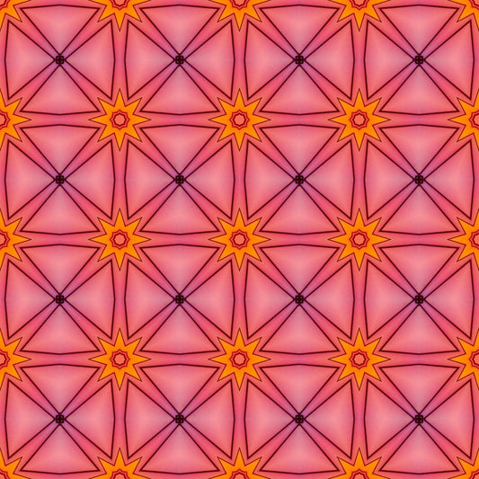 A105 Pink Geometric Psychedelic - Palmetto Sky Studio