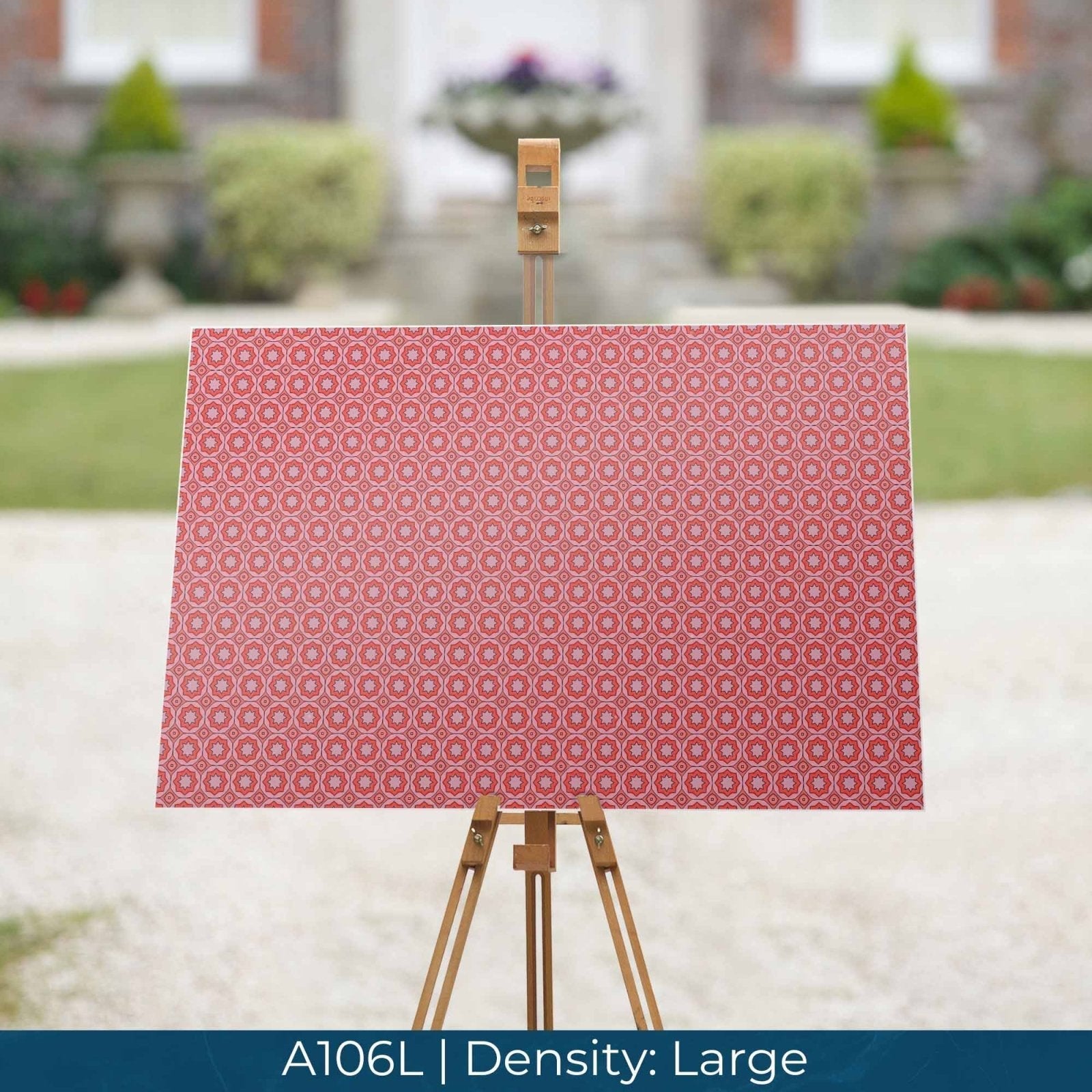 A106 Red Pink Geometric - Palmetto Sky Studio