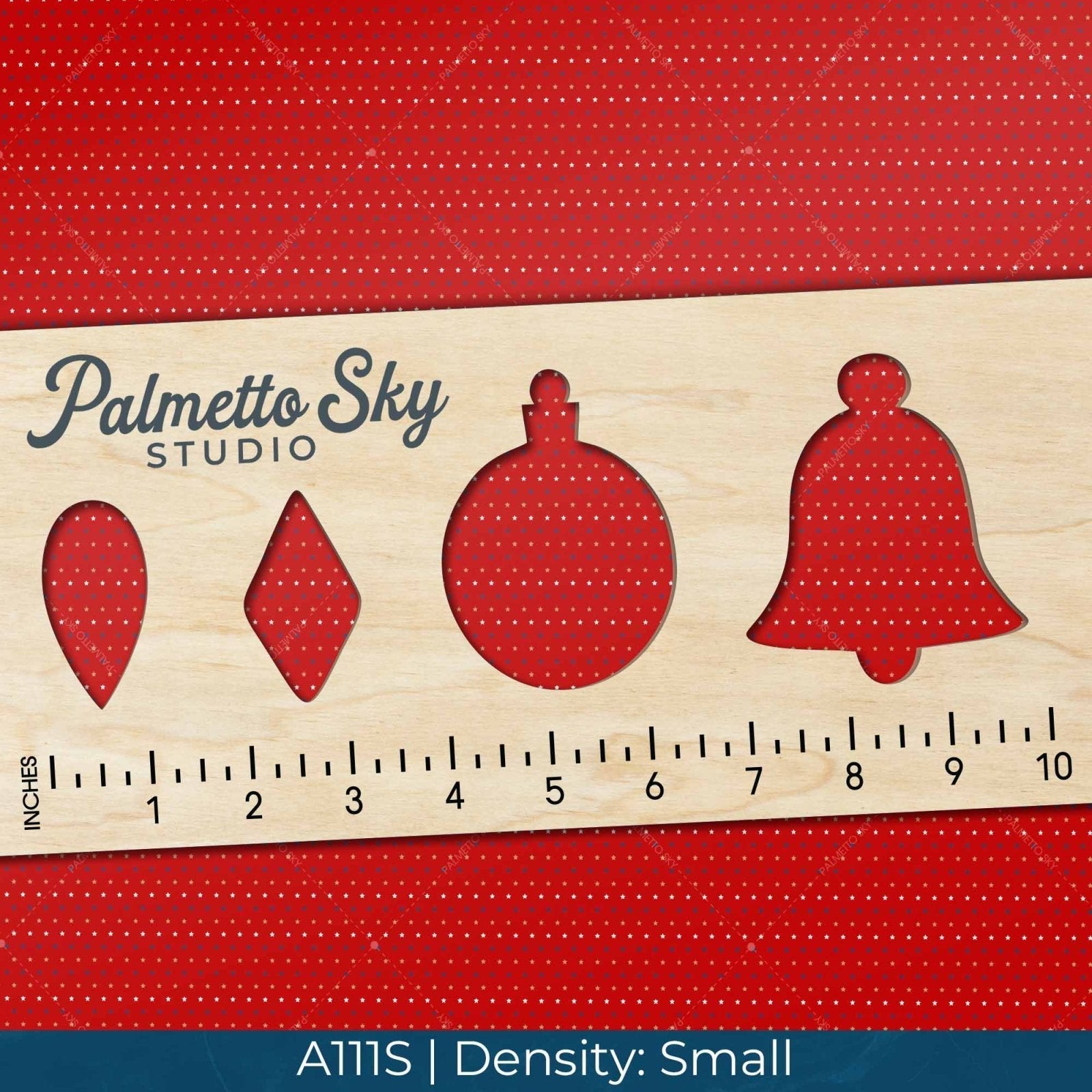 A111 Red Patriotic Stars - Palmetto Sky Studio