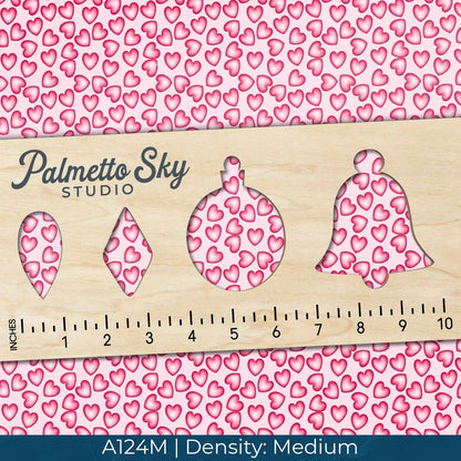A124 Pink Cartoon Hearts - Palmetto Sky Studio