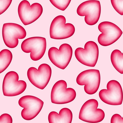 A124 Pink Cartoon Hearts - Palmetto Sky Studio