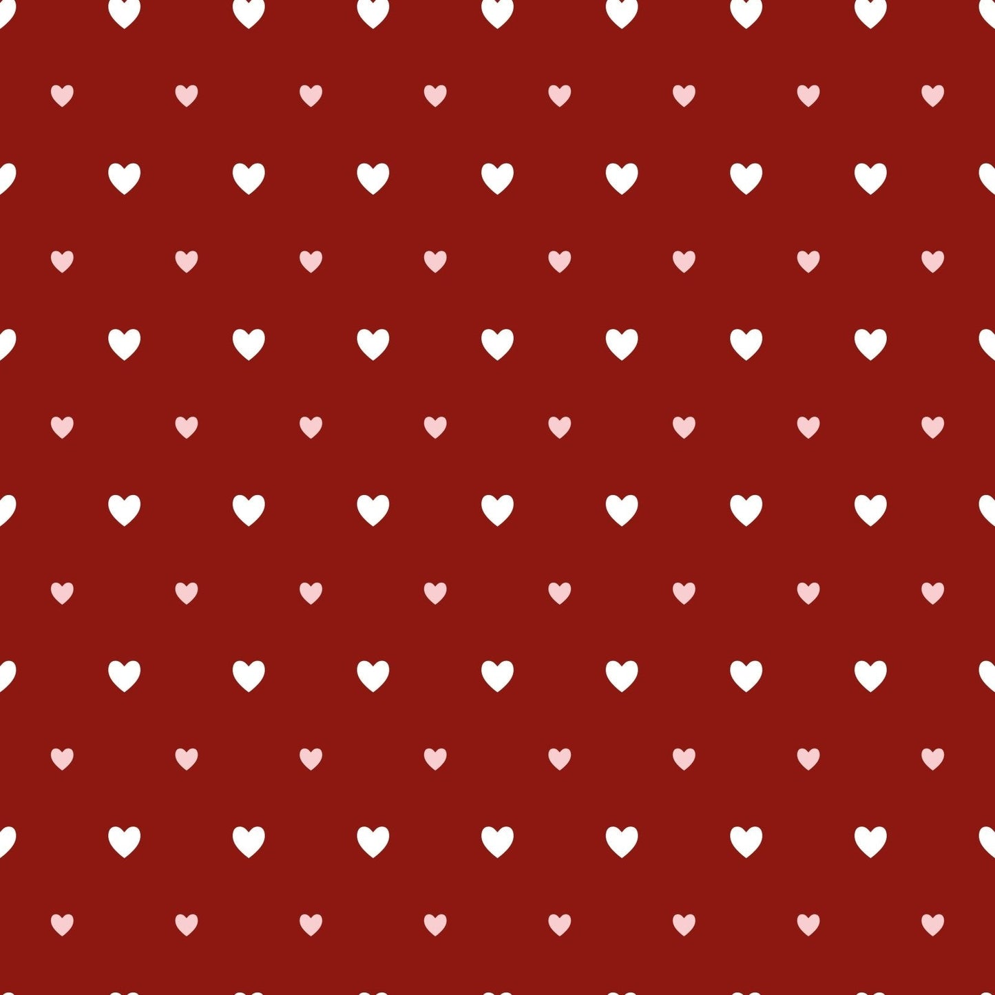 A131 Red Dainty Hearts - Palmetto Sky Studio