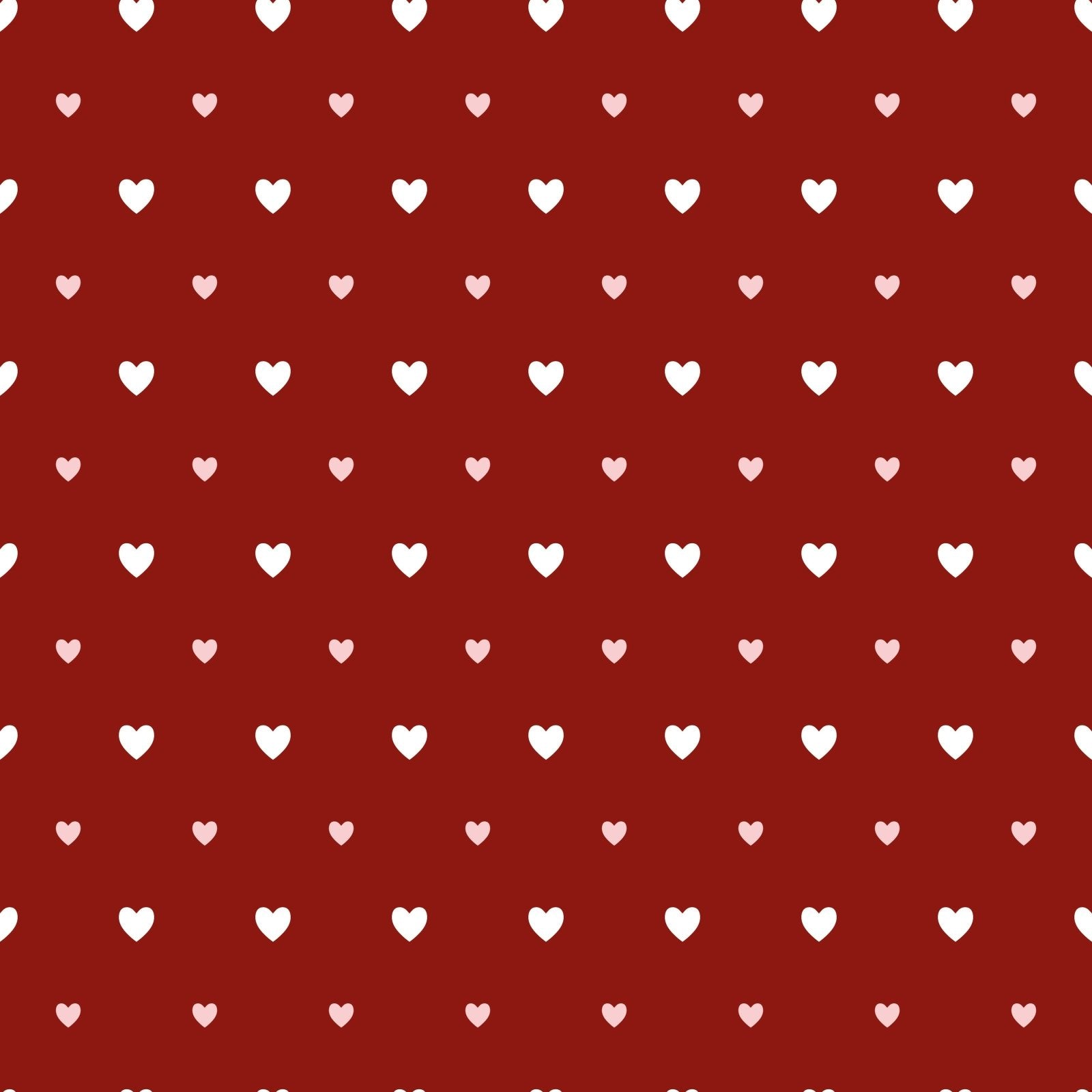 A131 Red Dainty Hearts - Palmetto Sky Studio