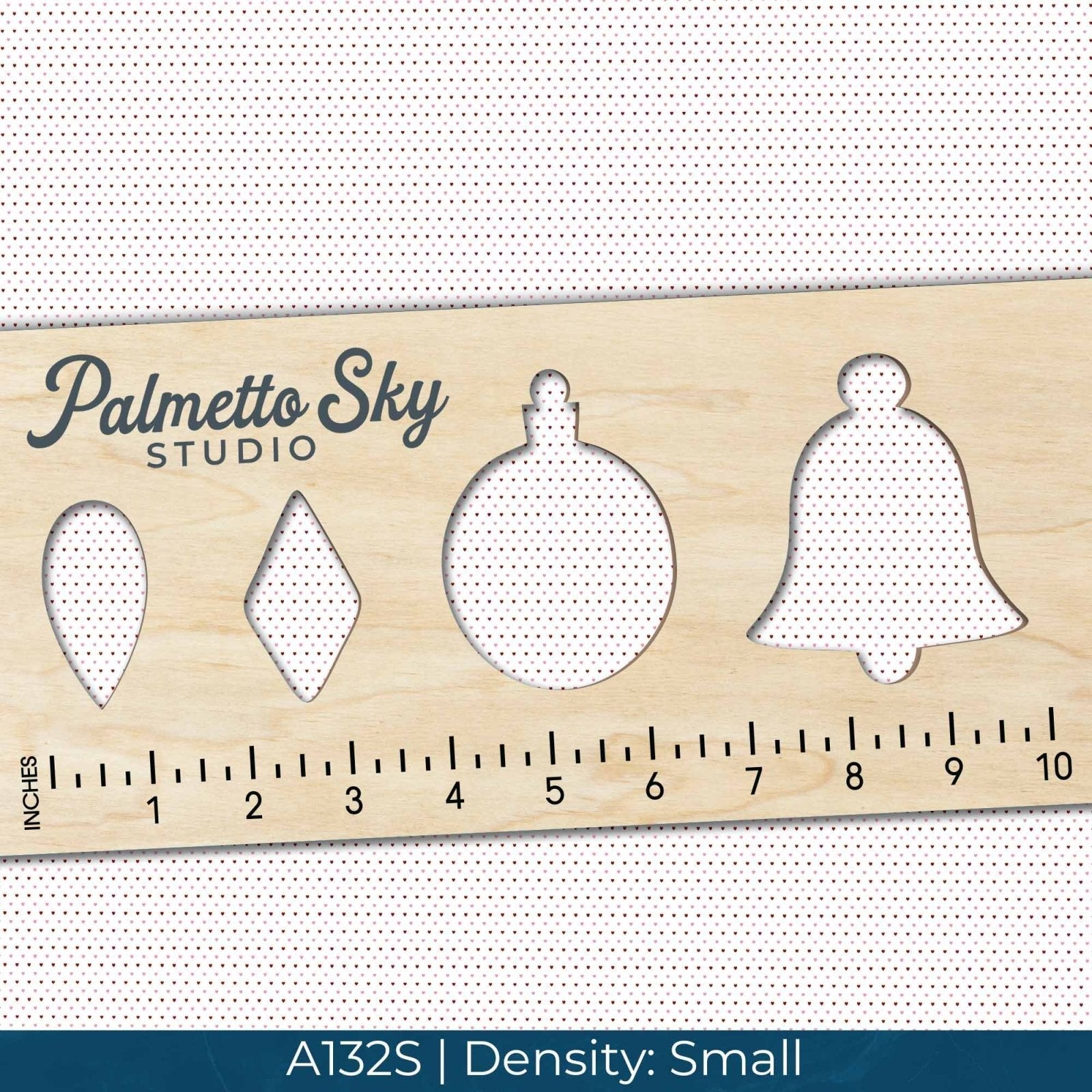 A132 White Dainty Hearts - Palmetto Sky Studio