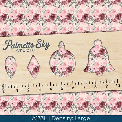 A133 Watercolor Pink Florals - Palmetto Sky Studio