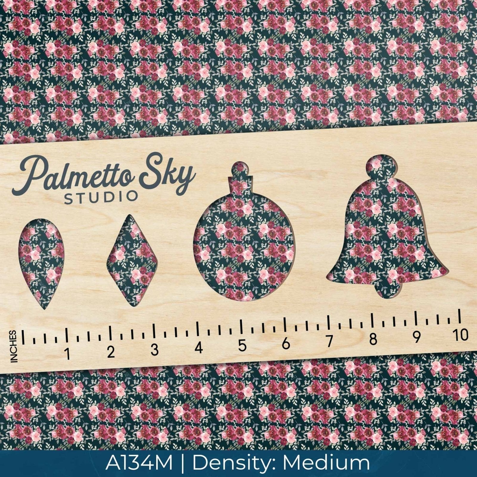 A134 Watercolor Dark Florals - Palmetto Sky Studio