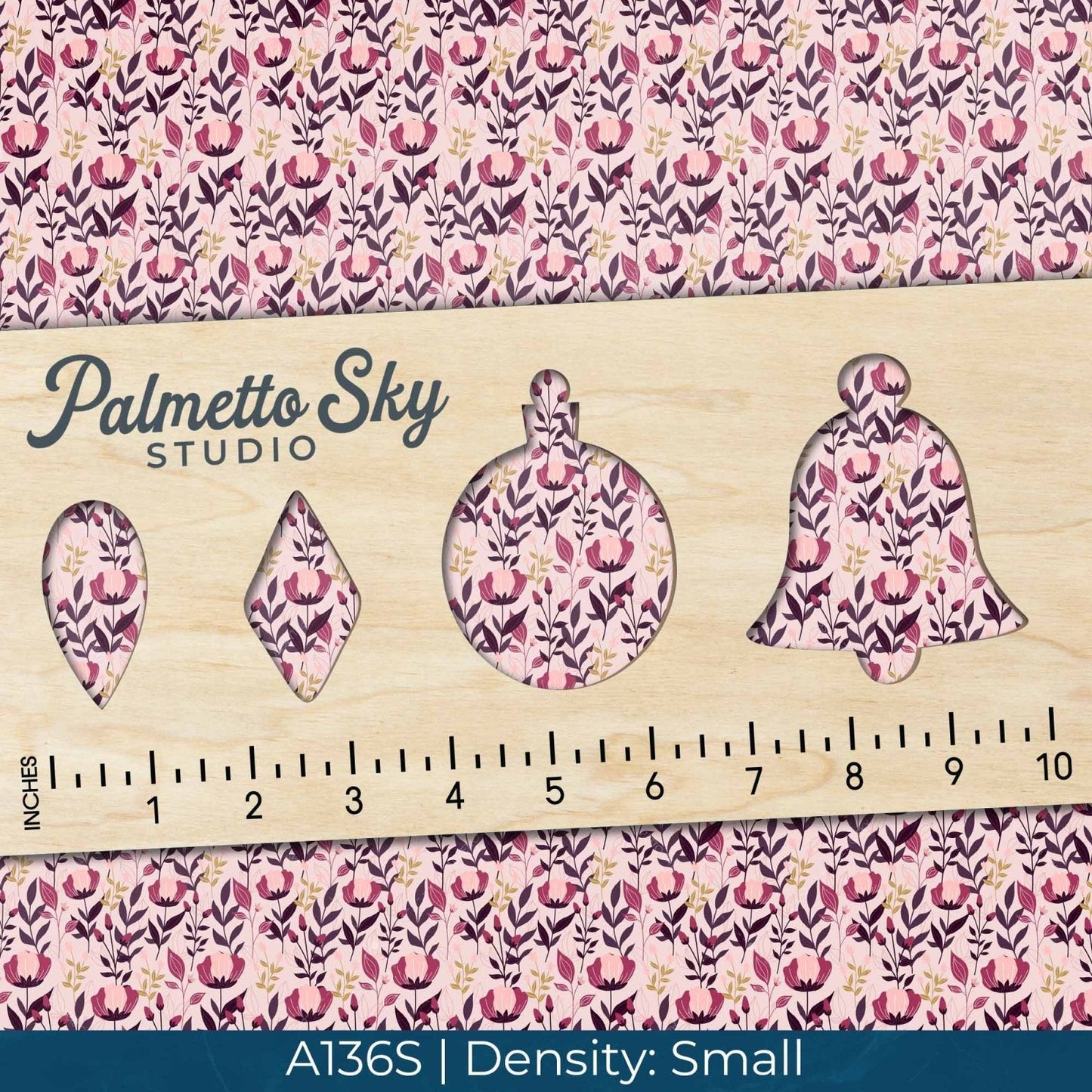 A136 Winding Magenta Florals - Palmetto Sky Studio