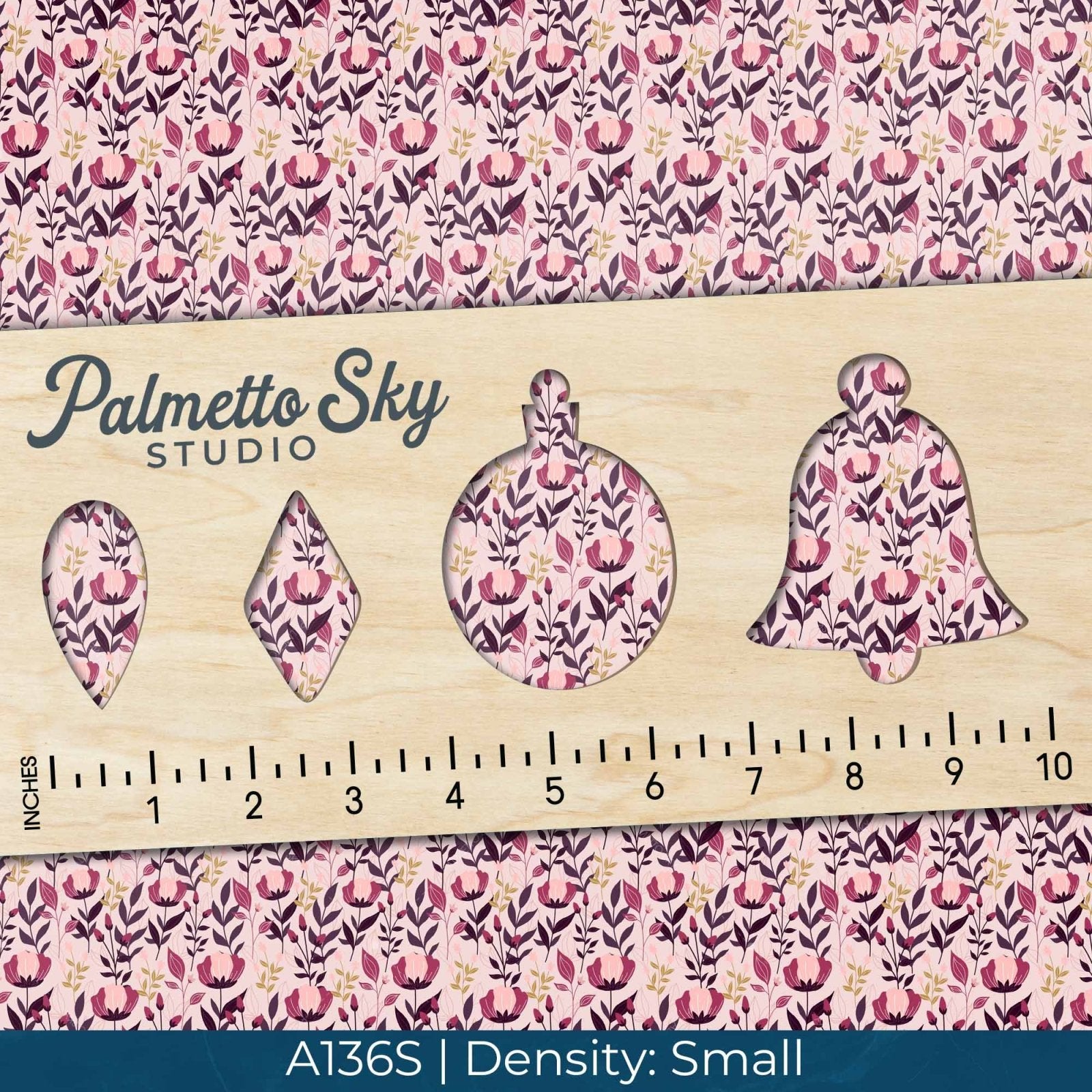 A136 Winding Magenta Florals - Palmetto Sky Studio