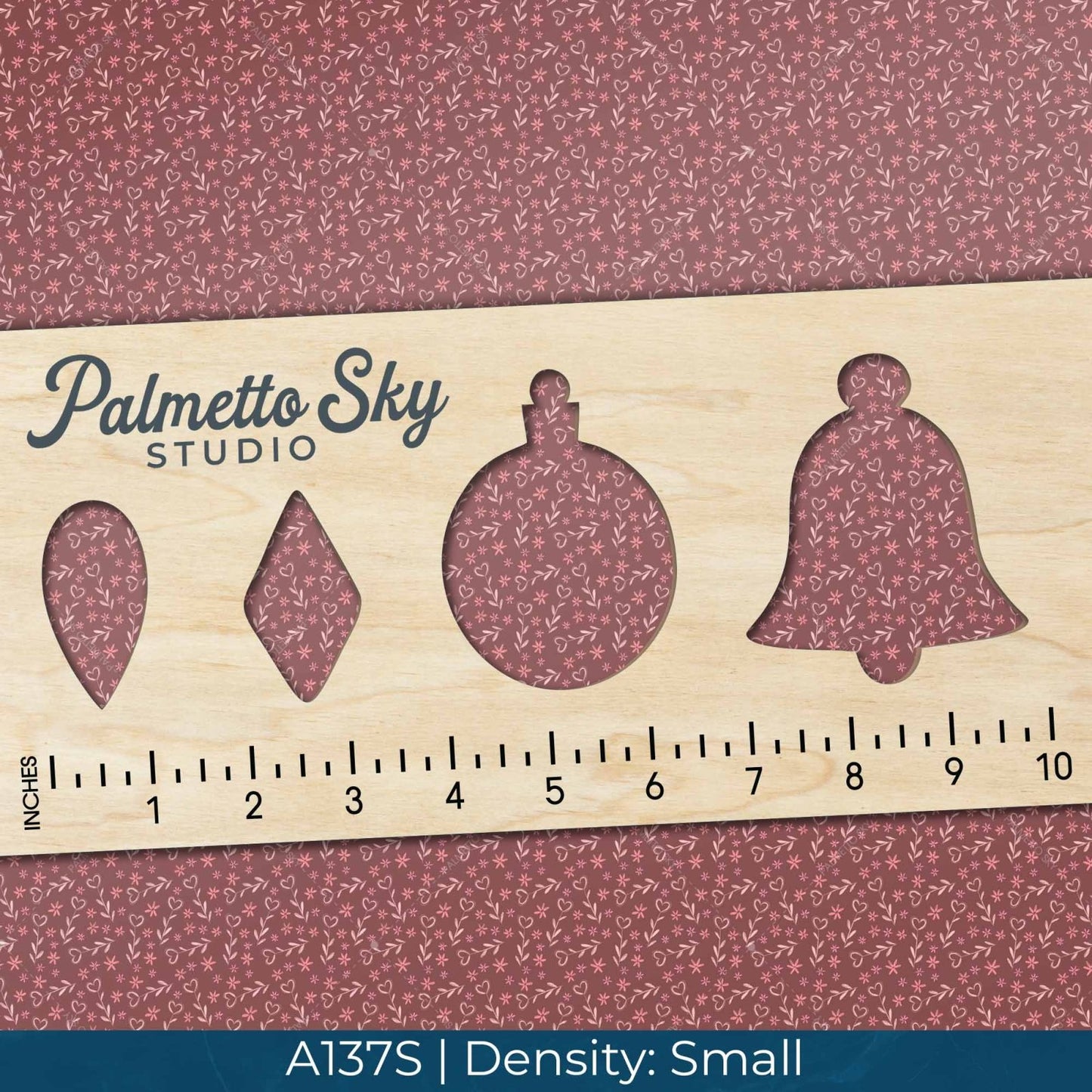 A137 Mauve Heart Florals - Palmetto Sky Studio