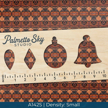 A142 Orange Western Fabric - Palmetto Sky Studio