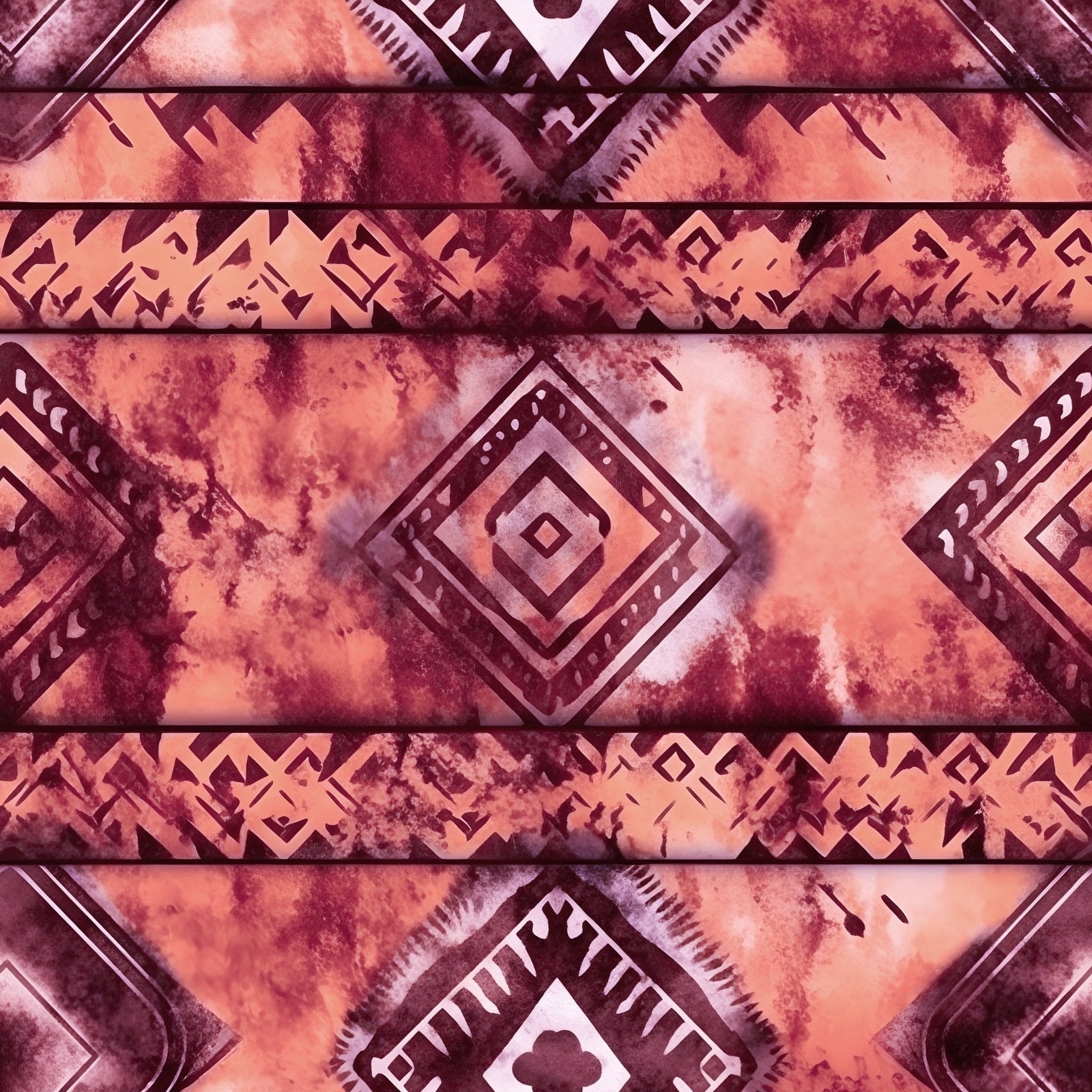 A143 Pink Geometric Bohemian - Palmetto Sky Studio