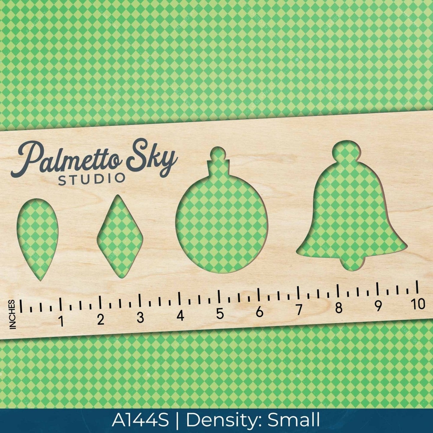 A144 St. Patrick's Green Checkered - Palmetto Sky Studio