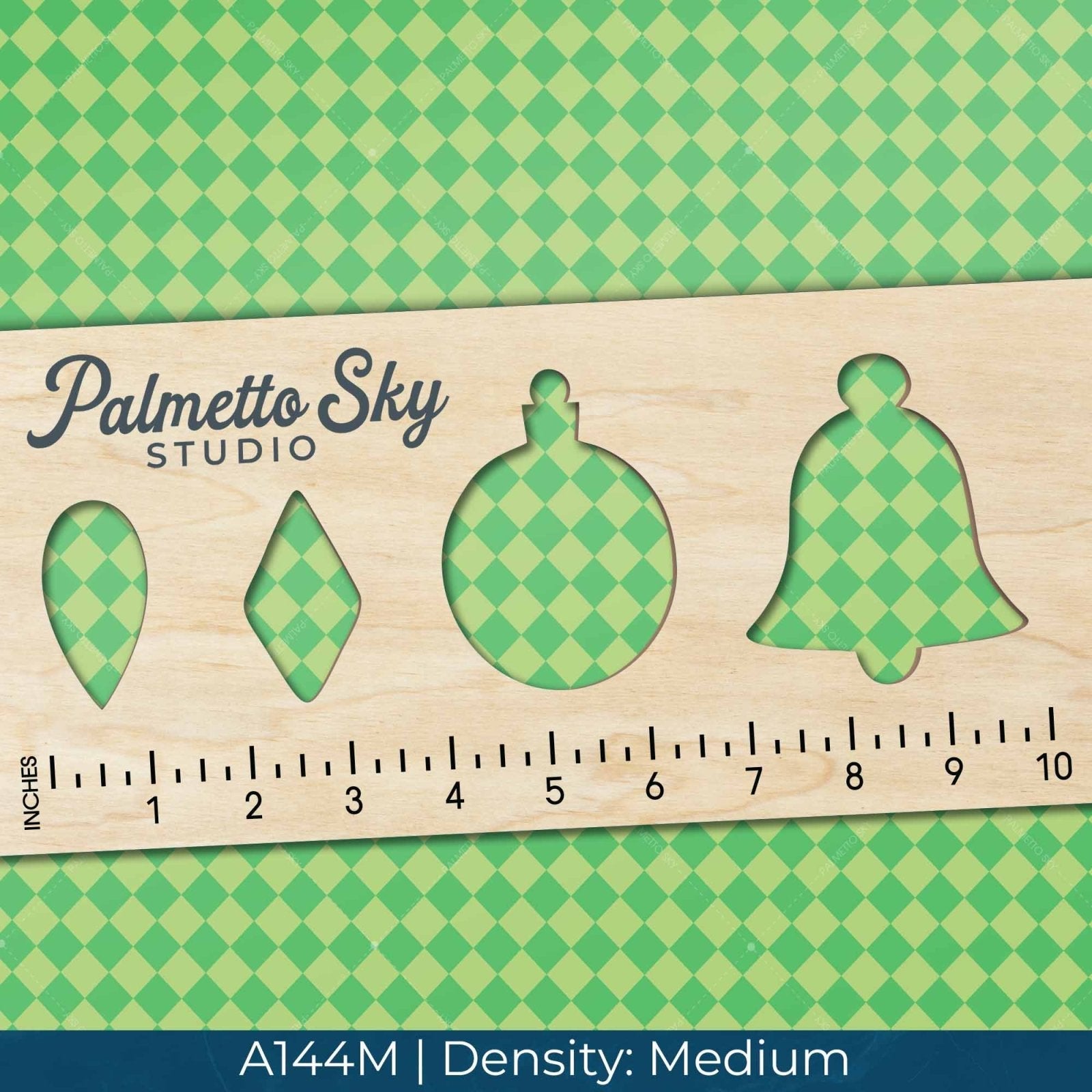 A144 St. Patrick's Green Checkered - Palmetto Sky Studio