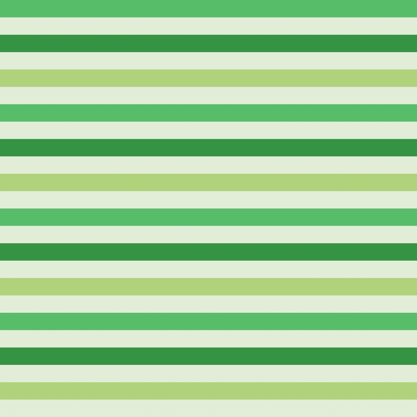 A145 Multicolored Green Stripes - Palmetto Sky Studio