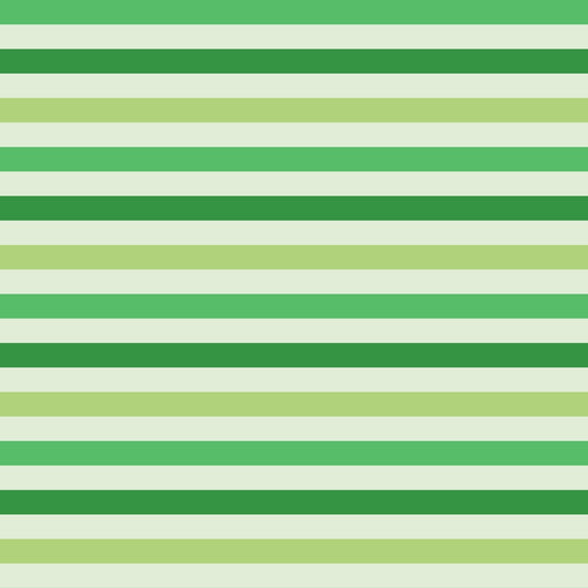 A145 Multicolored Green Stripes - Palmetto Sky Studio