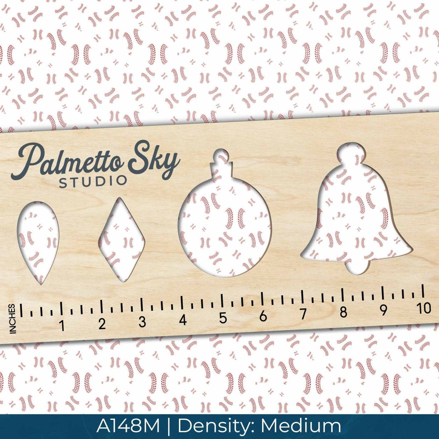 A148 White Baseball Stitch - Palmetto Sky Studio