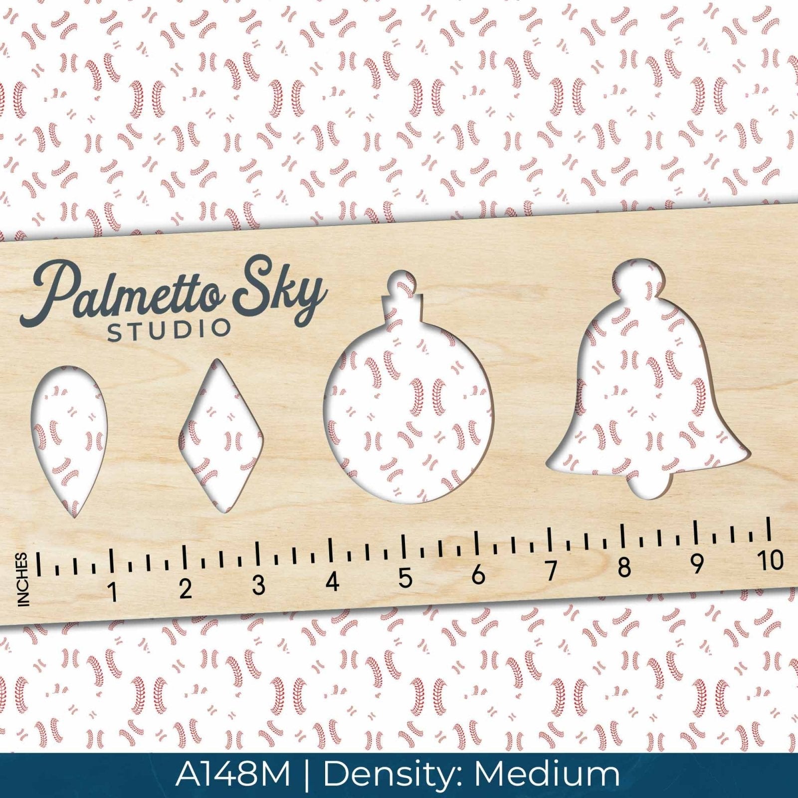 A148 White Baseball Stitch - Palmetto Sky Studio