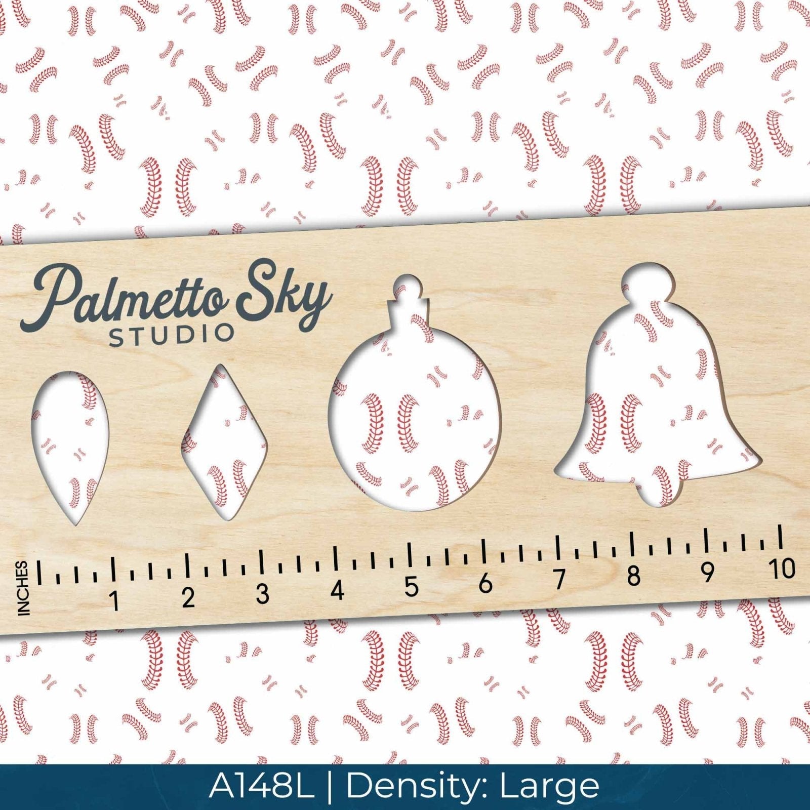 A148 White Baseball Stitch - Palmetto Sky Studio