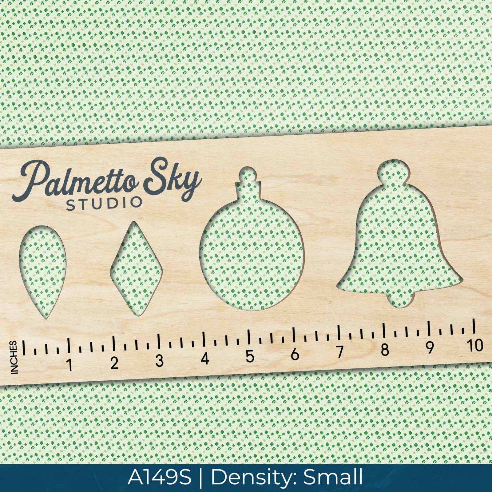 A149 Green Shamrock Clovers - Palmetto Sky Studio