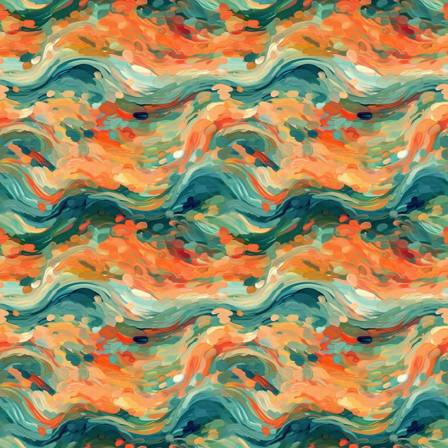 A151 Bright Painted Waves - Palmetto Sky Studio