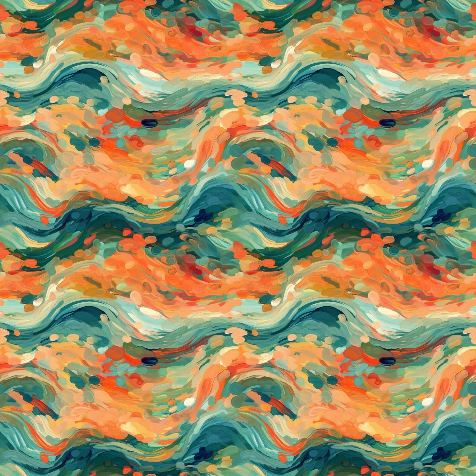 A151 Bright Painted Waves - Palmetto Sky Studio