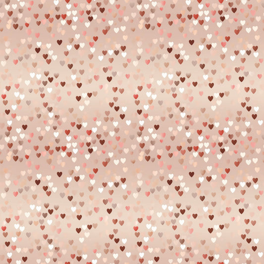 A154 Neutral Pink Tiny Hearts - Palmetto Sky Studio