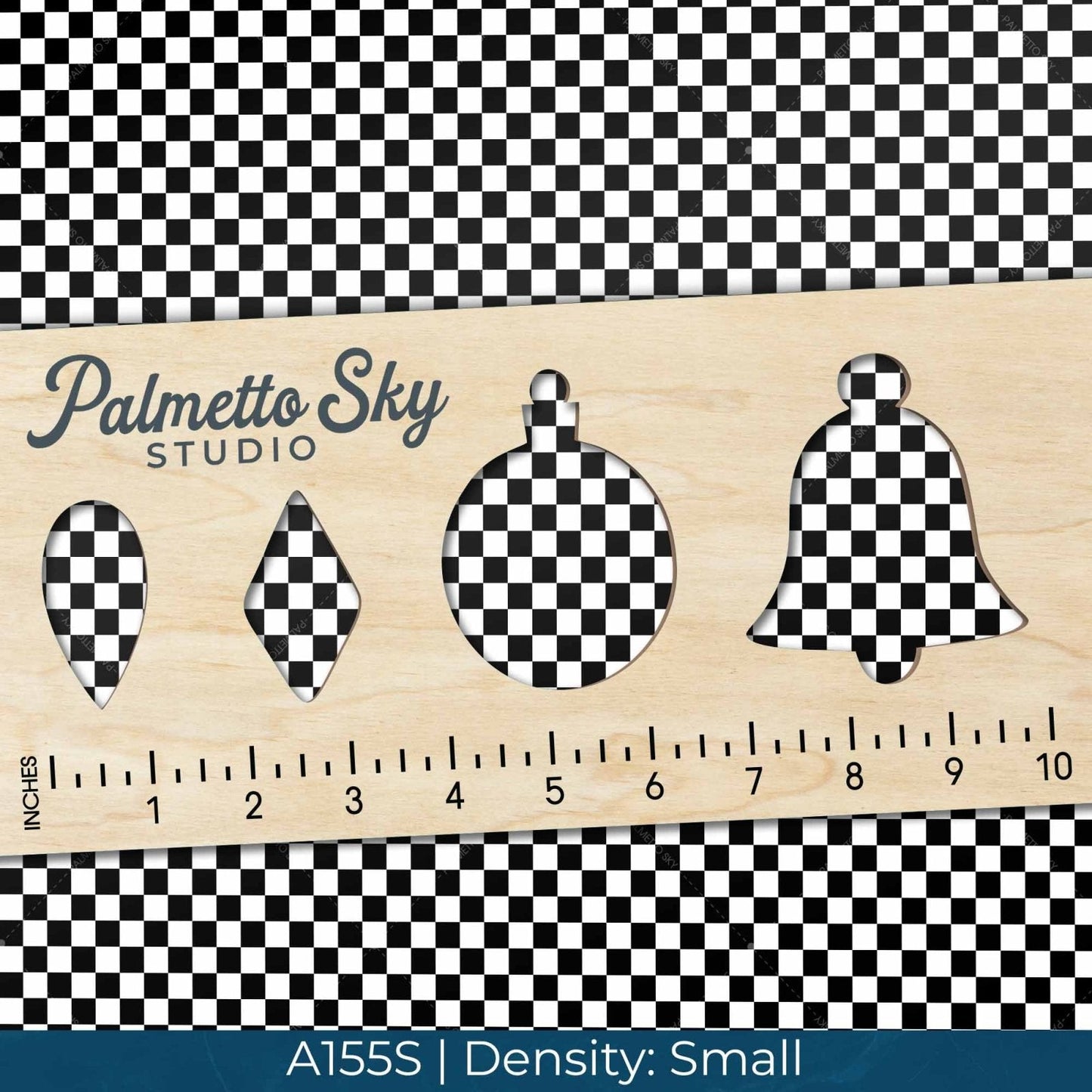 A155 Classic Black & White Checkerboard - Palmetto Sky Studio