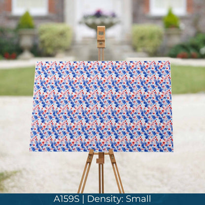 A159 Patriotic Red White Blue Watercolor - Palmetto Sky Studio