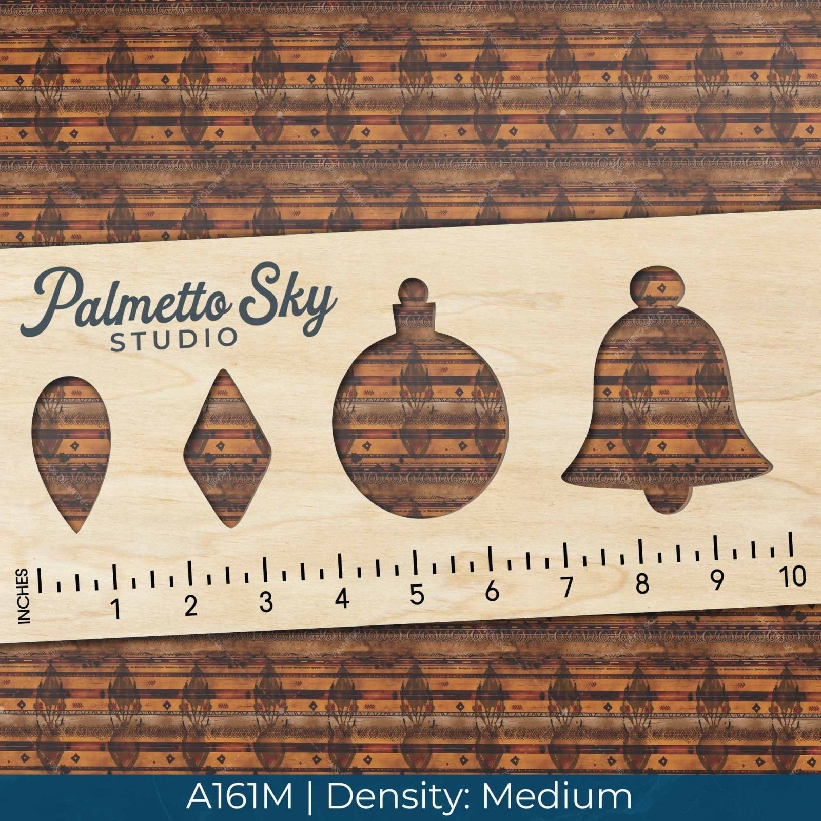 A161 Tan Western Pattern - Palmetto Sky Studio