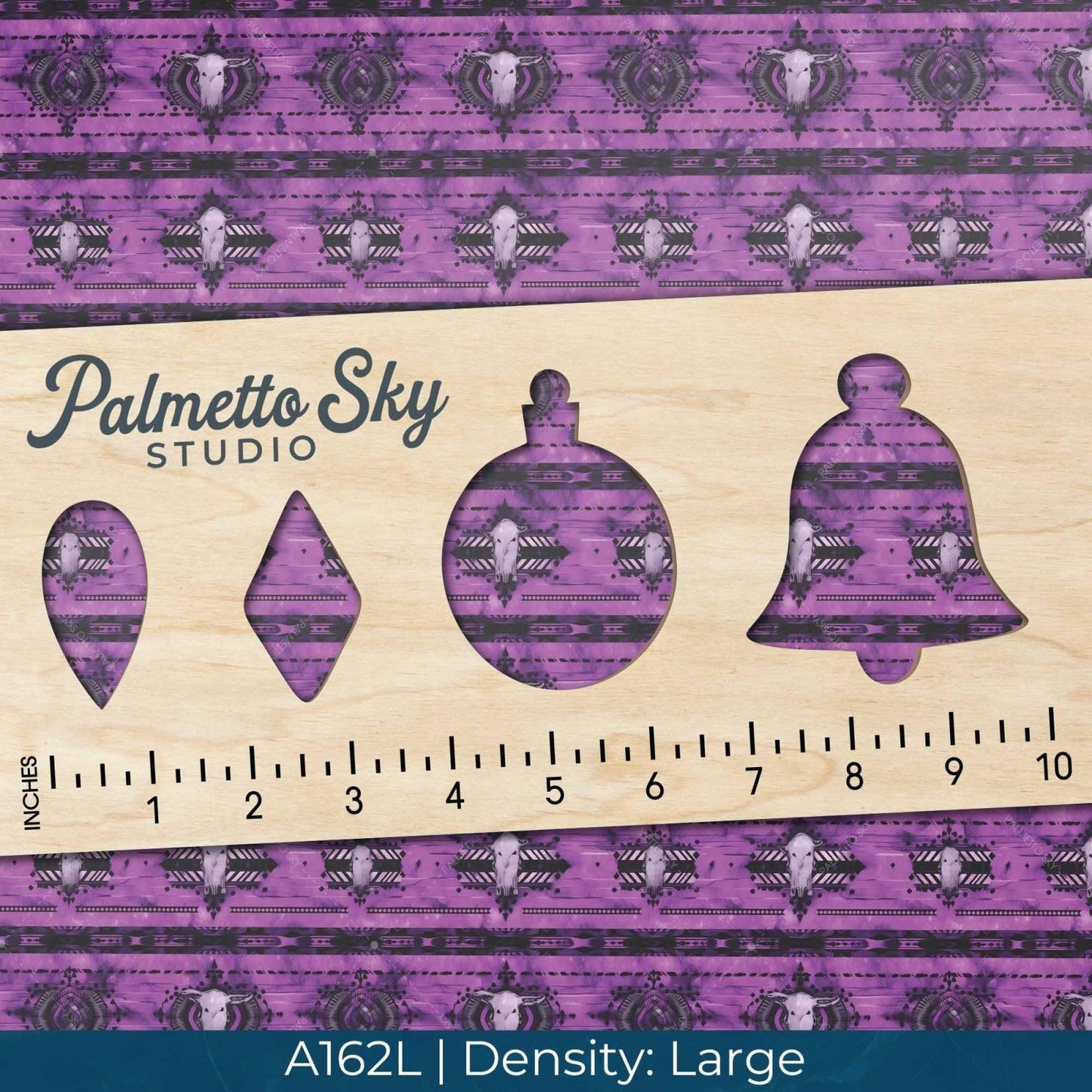 A162 Purple Western Pattern - Palmetto Sky Studio