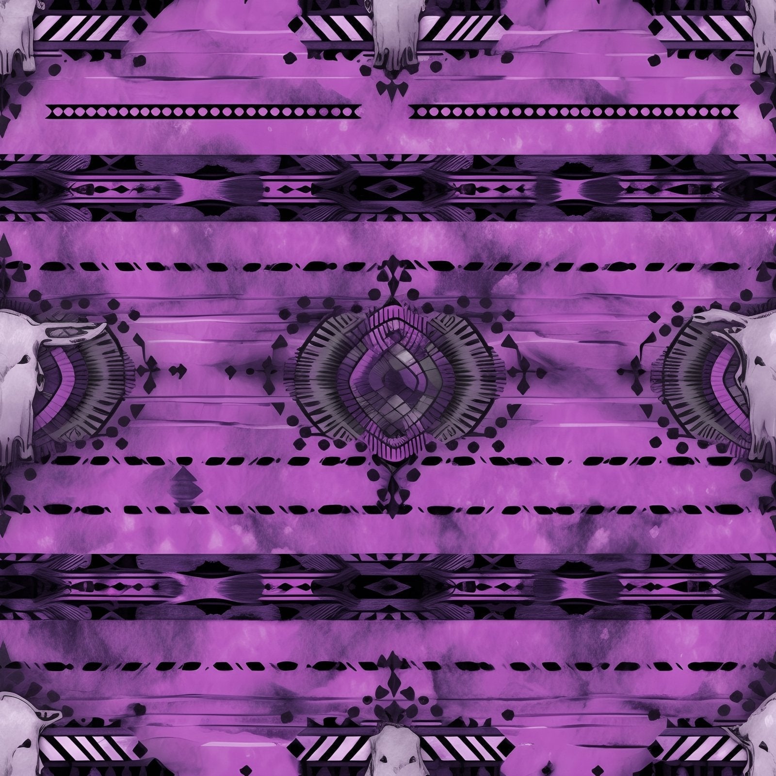 A162 Purple Western Pattern - Palmetto Sky Studio