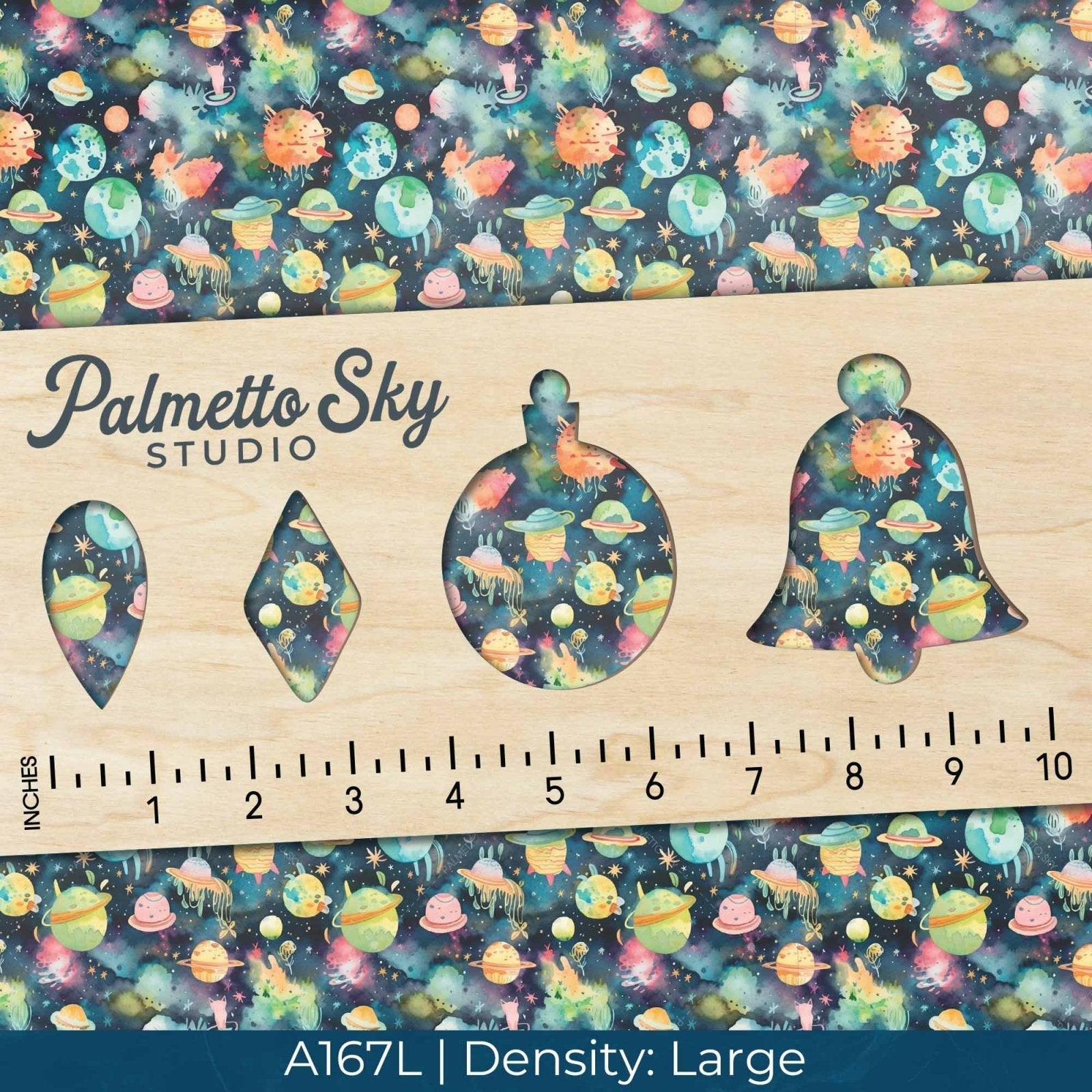 A167 Cosmic Watercolor Planets - Palmetto Sky Studio