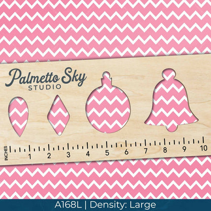 A168 Pink White Chevron - Palmetto Sky Studio