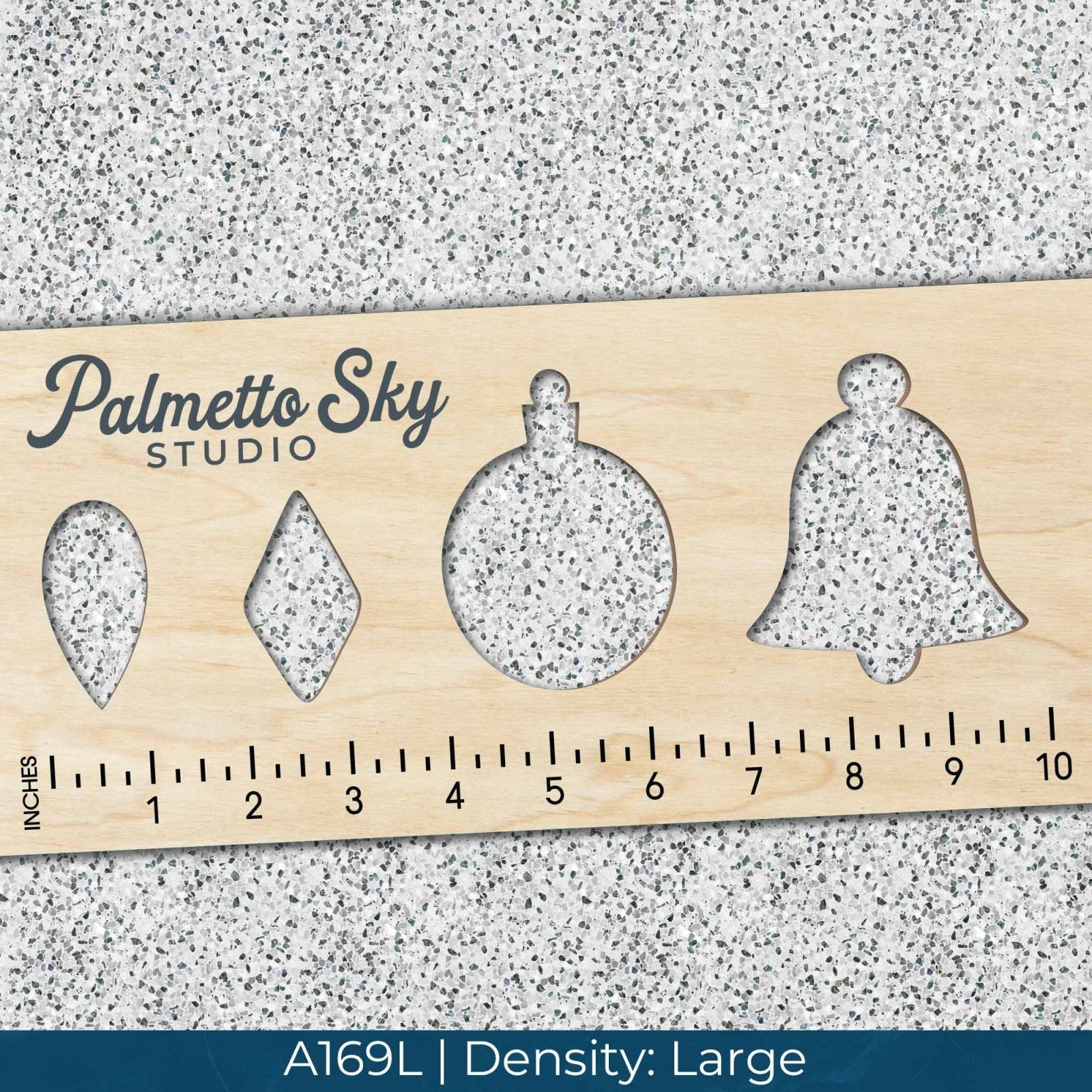 A169 Gray Speckled Terrazzo - Palmetto Sky Studio