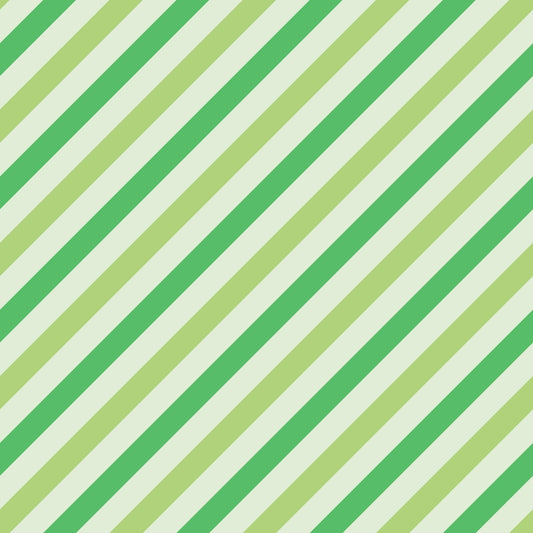 A171 Green Diagonal Stripes - Palmetto Sky Studio