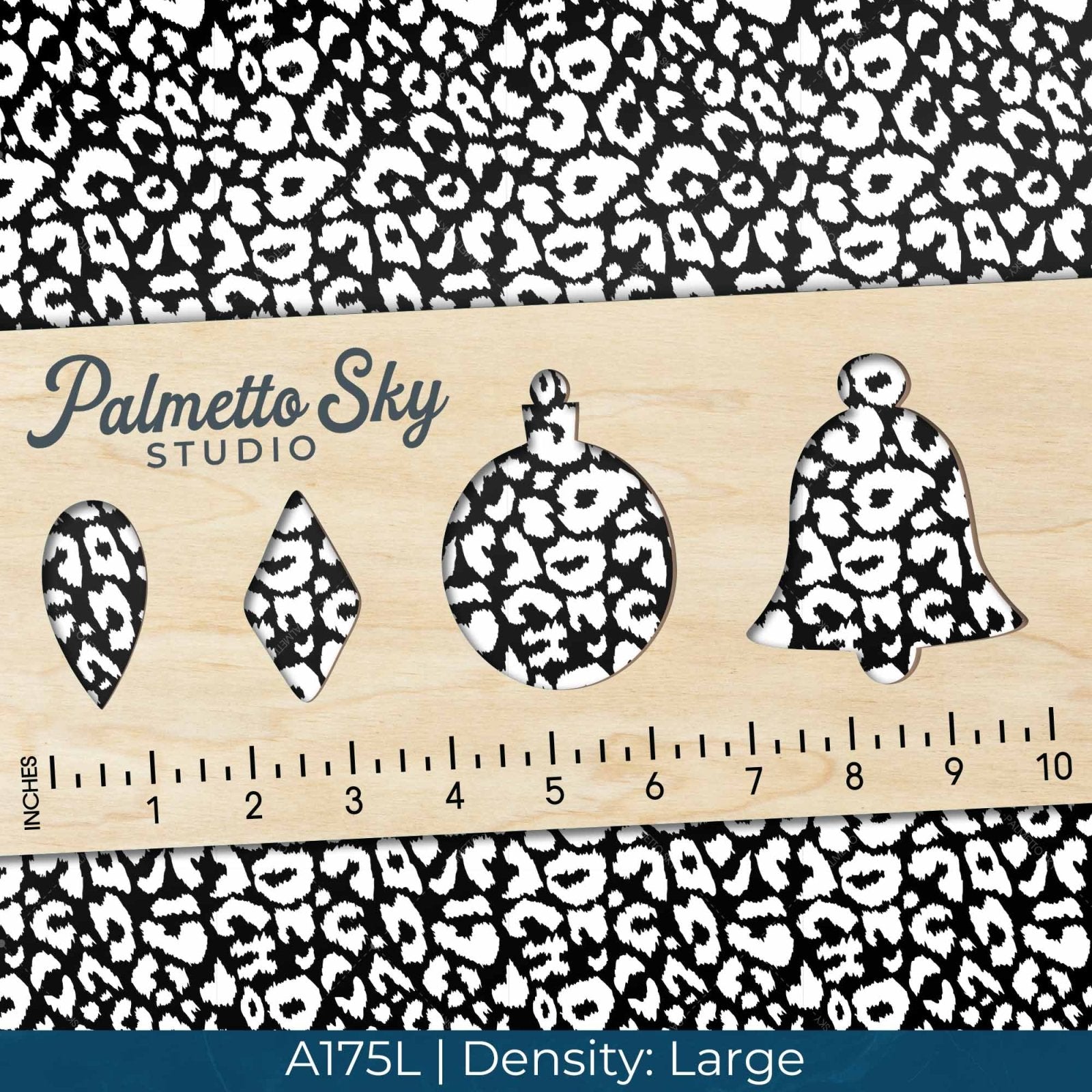 A175 Black Cheetah Print - Palmetto Sky Studio