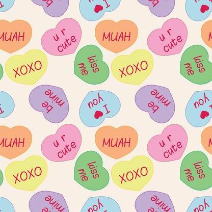 A176 Valentine Candy Hearts - Palmetto Sky Studio