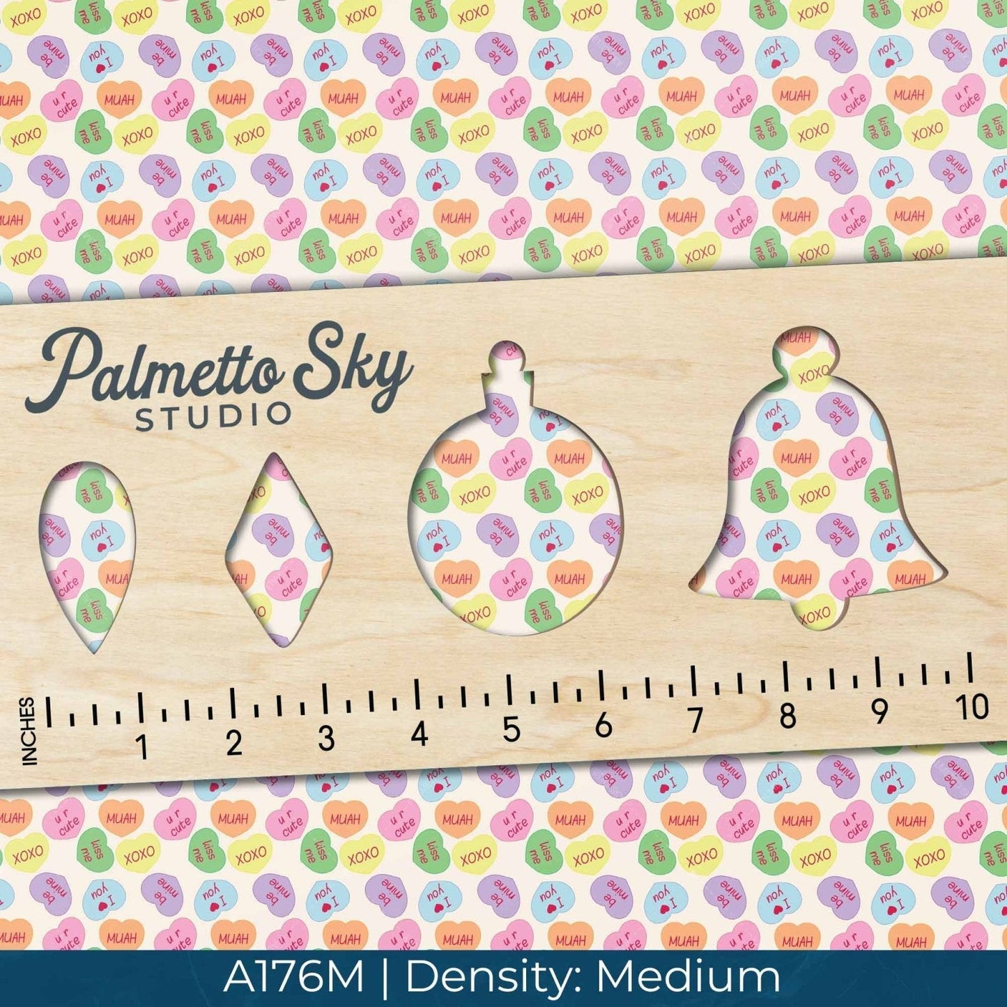 A176 Valentine Candy Hearts - Palmetto Sky Studio