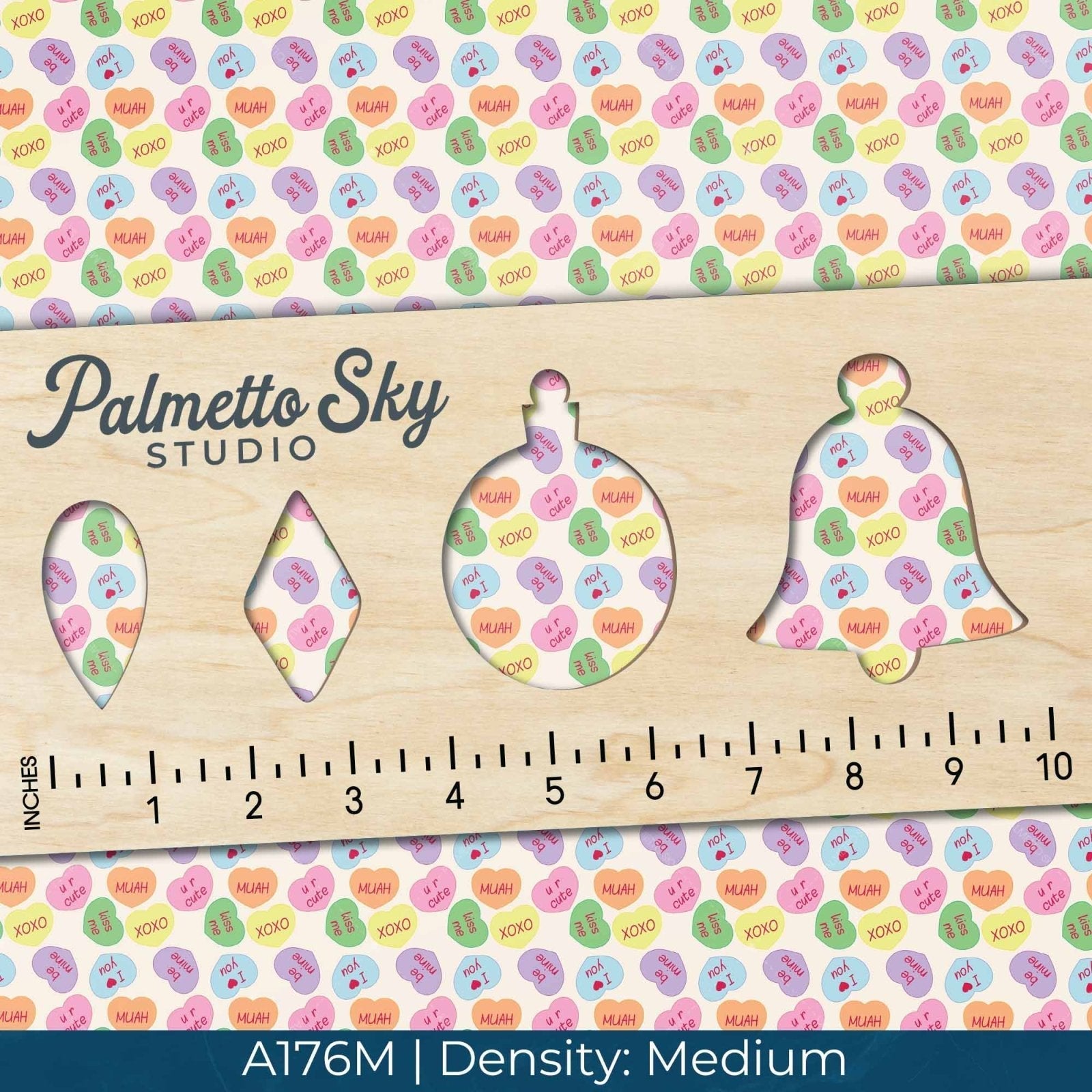 A176 Valentine Candy Hearts - Palmetto Sky Studio