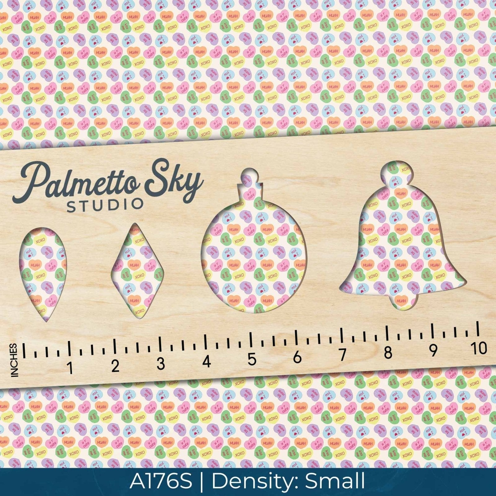 A176 Valentine Candy Hearts - Palmetto Sky Studio