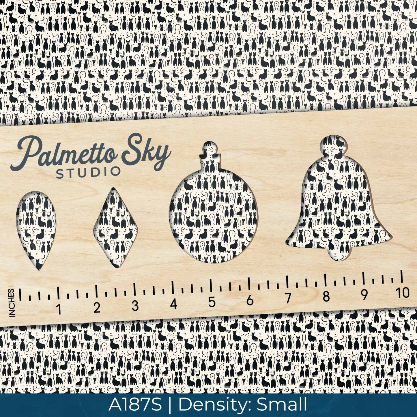 A187 Black Cats Silhouette - Palmetto Sky Studio