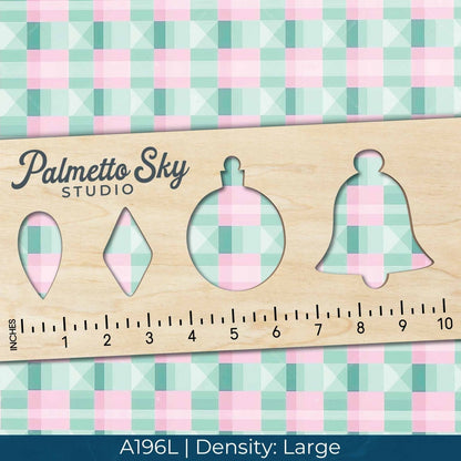 A196 Mint Green Geometric - Palmetto Sky Studio